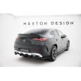 Maxton Design spoiler pod zadní nárazník s žebrováním pro Mercedes GLC C254 AMG-Line, černý lesklý plast ABS, Coupe