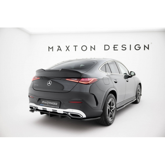 Maxton Design spoiler pod zadní nárazník s žebrováním pro Mercedes GLC C254 AMG-Line, černý lesklý plast ABS, Coupe Maxton Design spoiler pod zadní nárazník s žebrováním pro Mercedes GLC C254 AMG-Line, černý lesklý plast ABS, Coupe
