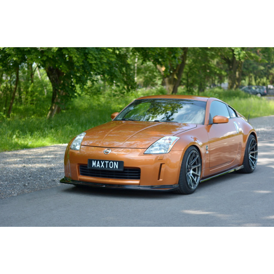 Maxton Design spoiler pod přední nárazník pro Nissan 350Z, černý lesklý plast ABS Maxton Design spoiler pod přední nárazník pro Nissan 350Z, černý lesklý plast ABS