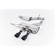 Milltek Sport homologovaný výfuk cat-back s rezonátorem (tišší) pro Volkswagen Golf Mk6 R 2.0 TFSI 270PS 2009-2013, typ koncovek: GT-100 černé