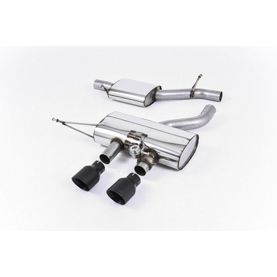 Milltek Sport homologovaný výfuk cat-back s rezonátorem (tišší) pro Volkswagen Golf Mk6 R 2.0 TFSI 270PS 2009-2013, typ koncovek: GT-100 černé