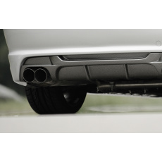 Rieger vložka zadního nárazníku pro BMW řada 3 E46 kabriolet, plast ABS s povrchovou úpravou Carbon-Look Rieger vložka zadního nárazníku pro BMW řada 3 E46 kabriolet, plast ABS s povrchovou úpravou Carbon-Look