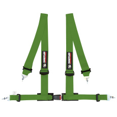 Sandtler čtyřbodový sportovní pás SPONSOR s 3" ramenními popruhy a homologací ECE, barva: zelená