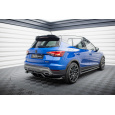 Maxton Design středový spoiler pod zadní nárazník s žebrováním pro Seat Arona Mk1 Facelift /FR, černý lesklý plast ABS