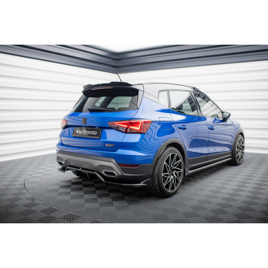 Maxton Design středový spoiler pod zadní nárazník s žebrováním pro Seat Arona Mk1 Facelift /FR, černý lesklý plast ABS Maxton Design středový spoiler pod zadní nárazník s žebrováním pro Seat Arona Mk1 Facelift /FR, černý lesklý plast ABS