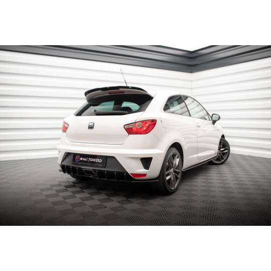 Maxton Design "Street Pro" difuzor zadního nárazníku pro Seat Ibiza Mk4, plast ABS bez povrchové úpravy, Sport Coupe