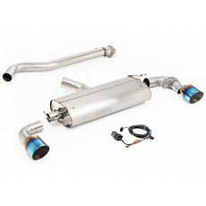 Milltek Sport výfukový systém OPF/GPF-Back s průchozí náhradou středového tlumiče a zadním tlumičem s klapkami pro Toyota Yaris Gen2 GR/GR Circuit Pack 1.6T (s OPF/GPF) 2024-, typ koncovek: GT-115 titanové opálené Milltek Sport výfukový systém OPF/GPF-Back s průchozí náhradou středového tlumiče a zadním tlumičem s klapkami pro Toyota Yaris Gen2 GR/GR Circuit Pack 1.6T (s OPF/GPF) 2024-, typ koncovek: GT-115 titanové opálené