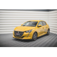 Maxton Design spoiler pod přední nárazník ver.2 pro Peugeot 208 Mk2, černý lesklý plast ABS