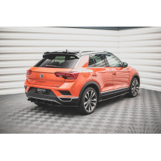 Maxton Design prodloužení spoileru pro Volkswagen T-Roc Mk1, černý lesklý plast ABS