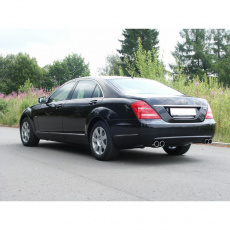 Fox Sportauspuff koncový tlumič výfuku s koncovkou 2x90 Typ 12 na obou stranách pro Mercedes třída S 221 s motorem 3.5