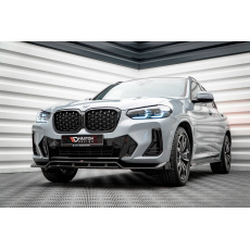 Maxton Design spoiler pod přední nárazník pro BMW X4 G02 Facelift, černý lesklý plast ABS