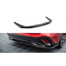 Maxton Design středový spoiler zadního nárazníku pro Peugeot 308 Mk3, černý lesklý plast ABS, Hatchback/SW