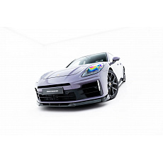 Maxton Design spoiler pod přední náraník pro Porsche Panamera 4 972, 4 E-Hybrid 972, 4S E-Hybrid 972, 972, černý lesklý plast ABS
