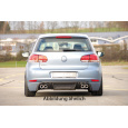 Rieger spoiler pod zadní nárazník pro Volkswagen Golf 6 3-dvéř., 5-dvéř. r.v. 10/08-, plast ABS s povrchovou úpravou Carbon-Look, pro koncovku vlevo