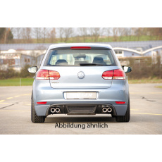 Rieger spoiler pod zadní nárazník pro Volkswagen Golf 6 3-dvéř., 5-dvéř. r.v. 10/08-, plast ABS s povrchovou úpravou Carbon-Look, pro koncovku vlevo