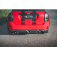 Maxton Design středový spoiler zadního nárazníku pro Mini Countryman F60, černý lesklý plast ABS