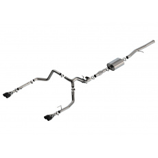 Borla Cat-Back výfukový systém "ATAK" pro Chevrolet Silverado 1500 6.2L V8, automat, 2WD/4WD, EC s STB (6'7'') 147,4'' WB/ CC s SB (5'10'') 147,4'' WB, r.v. 2024, typ koncovek: černé