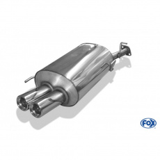 Fox Sportauspuff koncový tlumič výfuku s koncovkou 2x76 Typ 13 pro Honda Prelude 3, BB2 s motorem 2.0, 2.3