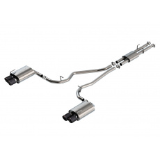 Borla Cat-Back výfukový systém "ATAK" pro Ford Explorer ST 3,0l V6 EcoBoost s automatickou převodovkou, AWD, 4-dvéř., r.v. 2020, typ koncovek: karbonové se světlými středy
