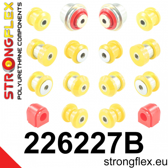 226227B: Strongflex Sada silentbloků zadního zavěšení