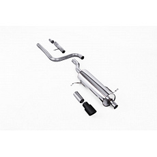 Milltek Sport výfukový systém OPF/GPF Back s rezonátorem pro Ford Fiesta Mk8 1.0T EcoBoost ST-Line 3/5-dvéř. (155ps Hybrid s OPF/GPF) 2020-2024, GT-90 černá koncovka