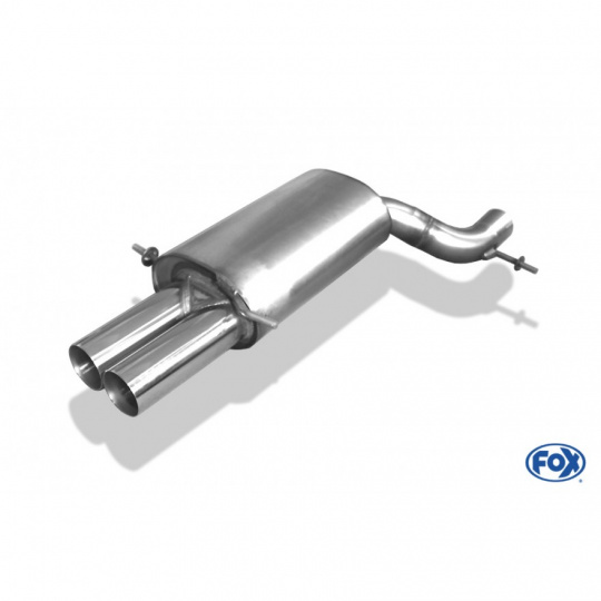 Fox Sportauspuff s koncovkou 2x76 Typ 10 pro Audi S4 B5 s motorem 1.8 T, 1.9 TDI, 2.4, 2.5 TDI, 2.6, 2.7 T, 2.8