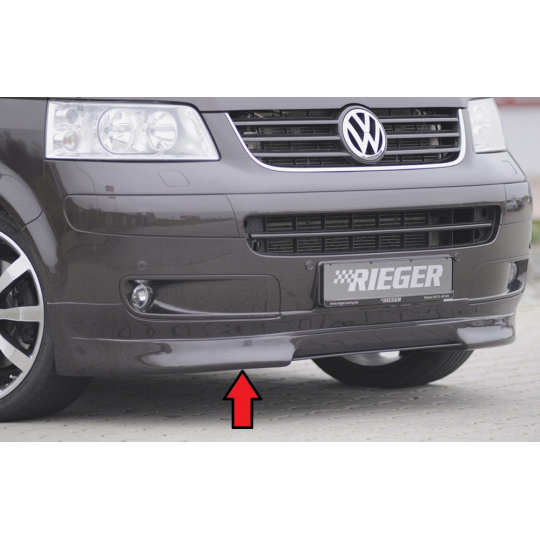Rieger spoiler pod přední nárazník pro Volkswagen T5 bus  před faceliftem, r.v. 04/03-08/09, plast ABS bez povrchové úpravy