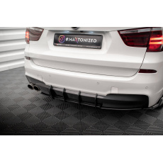 Maxton Design "Street Pro" difuzor zadního nárazníku pro BMW X3 F25 M-Pack, plast ABS bez povrchové úpravy, s červenou linkou Maxton Design "Street Pro" difuzor zadního nárazníku pro BMW X3 F25 M-Pack, plast ABS bez povrchové úpravy, s červenou linkou