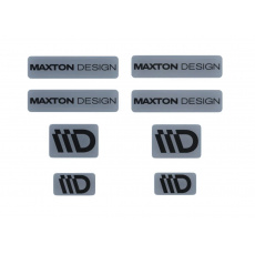 Maxton Design sada 3D samolepek 8 ks, barva: šedá / černá