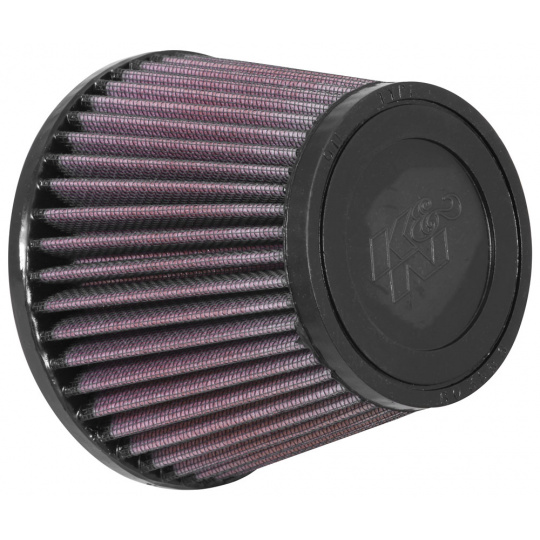 K&N univerzální kulatý zkosený filtr se vstupem 89 mm a výškou 102 mm, gumový vrchlík