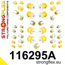 116295A: Strongflex Kompletní sada polyuretanových silentbloků pro zavěšení varianta SPORT 116295A: Strongflex Kompletní sada polyuretanových silentbloků pro zavěšení varianta SPORT
