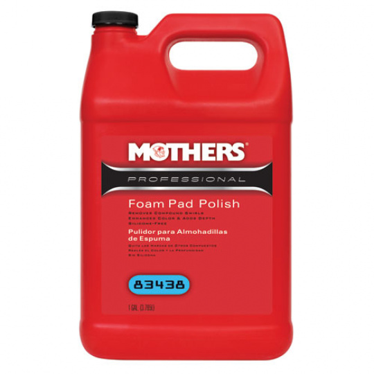 Mothers Professional Foam Pad Polish - profesionální speciální leštěnka na pěnové kotouče, 3,785 l