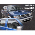 HEKO ofuky oken Nissan Navara Pickup 4dv (2001-2005) přední + zadní