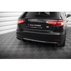 Maxton Design vložka zadního nárazníku pro Audi A3 8V FL, černý lesklý plast ABS, Sportback Maxton Design vložka zadního nárazníku pro Audi A3 8V FL, černý lesklý plast ABS, Sportback