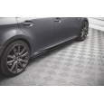 Maxton Design difuzory pod boční prahy pro Lexus GS MK4 /F-Sport, černý lesklý plast ABS