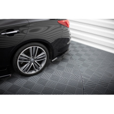 Maxton Design boční difuzory pod zadní nárazník ver.2 pro Infiniti Q50 S Mk1, černý lesklý plast ABS