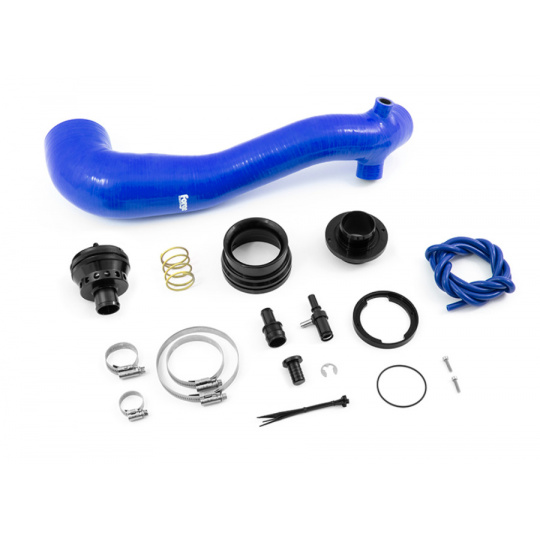 Forge Motorsport BOV ventil pro Volkswagen Tiguan do roku 2022, barva hadice: modrá, oddechový výstup: ano Forge Motorsport BOV ventil pro Volkswagen Tiguan do roku 2022, barva hadice: modrá, oddechový výstup: ano