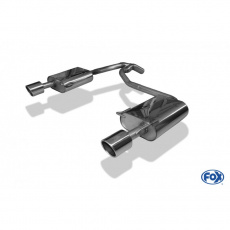 Fox Sportauspuff koncový tlumič výfuku s koncovkou 1x100 Typ 16 na obou stranách pro Ford Mondeo IV s motorem 1.6, 1.6 TDCi, 1.8 TDCi, 2.0, 2.0 TDCi, 2.2 TDCi