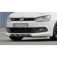 Rieger spoiler pod přední nárazník pro Volkswagen Polo 6 GTI 3-dvéř., 5-dvéř. před faceliftem, r.v. 05/10-01/14, plast ABS bez povrchové úpravy, s žebrováním