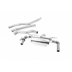 Milltek Sport výfukový systém cat-back 76mm / 3" pro BMW řada 3 F31 M340i Touring 2017-2019, GT-90 leštěné koncovky