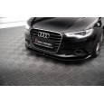 Maxton Design spoiler pod přední nárazník ver.3 pro Audi A6 C7, černý lesklý plast ABS