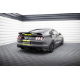 Maxton Design "Street Pro" difuzor zadního nárazníku pro Ford Mustang Mk6 GT, plast ABS bez povrchové úpravy, s červenou linkou