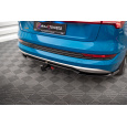 Maxton Design středový spoiler pod zadní nárazník s žebrováním pro Audi E-Tron Standard, černý lesklý plast ABS
