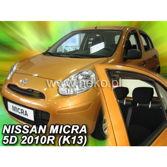 HEKO ofuky oken Nissan Micra K13 5dv (2010-2017) přední + zadní