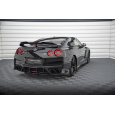 Maxton Design "Street Pro" difuzor zadního nárazníku pro Nissan GT-R R35 Facelift, plast ABS bez povrchové úpravy, s červenou linkou