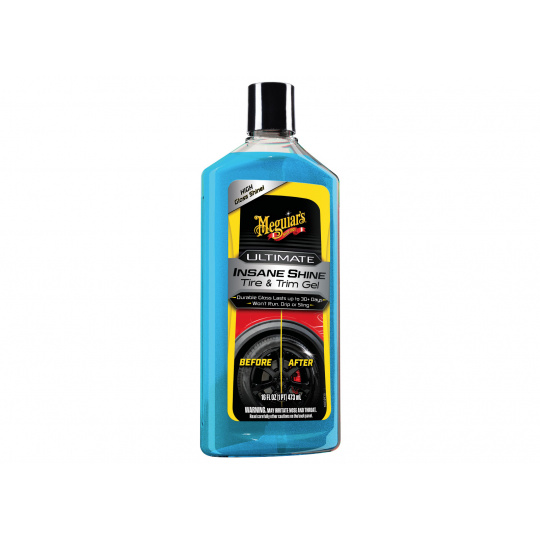 Meguiar's Ultimate Insane Shine Tire & Trim Gel - lesk na pneumatiky a nelakované plasty, 473 ml