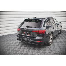 Maxton Design boční difuzory pod zadní nárazník pro Audi A4 B9, černý lesklý plast ABS