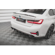 Maxton Design vložka zadního nárazníku pro BMW řada 3 G20, G21, černý lesklý plast ABS
