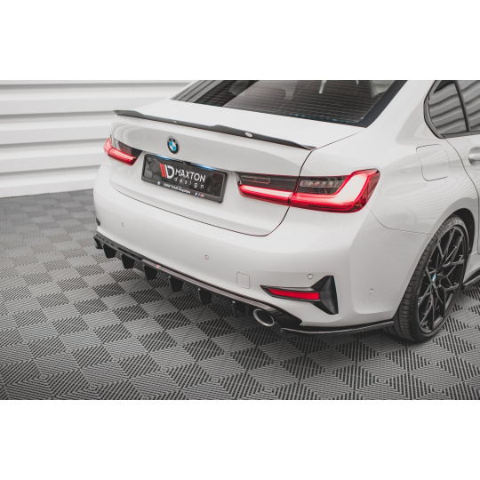 Maxton Design vložka zadního nárazníku pro BMW řada 3 G20, G21, černý lesklý plast ABS