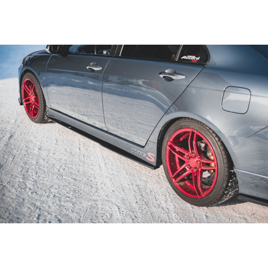Maxton Design difuzory pod boční prahy ver.2 pro Honda Accord Mk7 Type-S, černý lesklý plast ABS